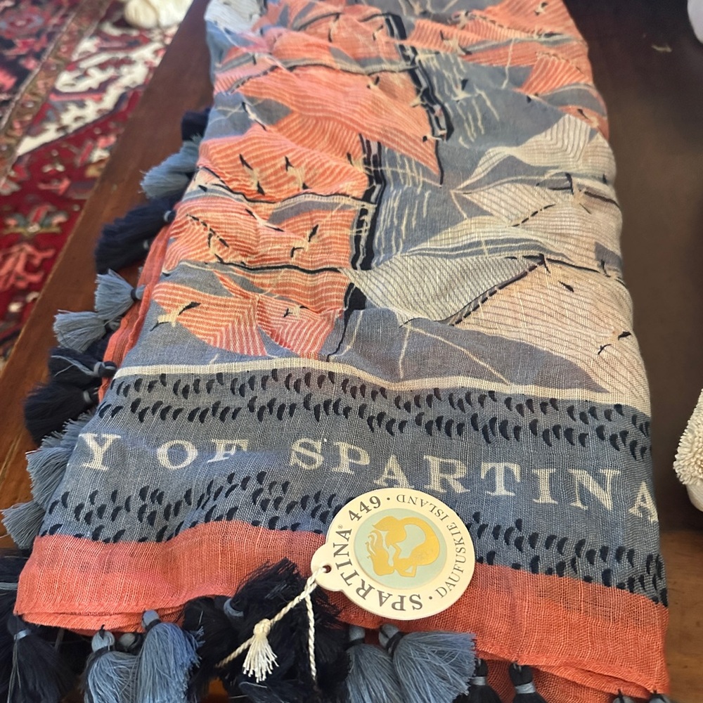 Spartina 449 Pink and Blue Scarf Nautical Scarf
